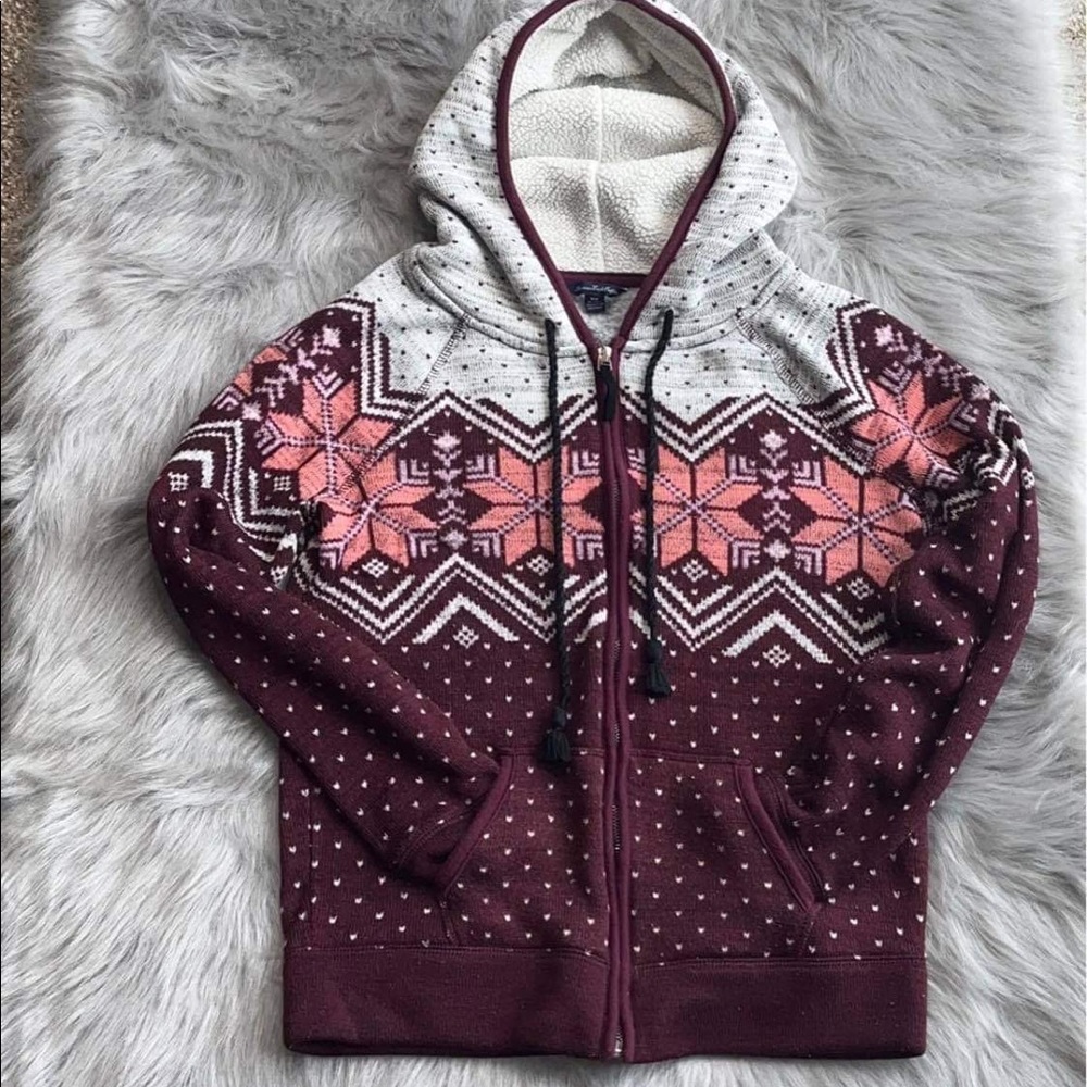 American eagle zip up hooded sweater